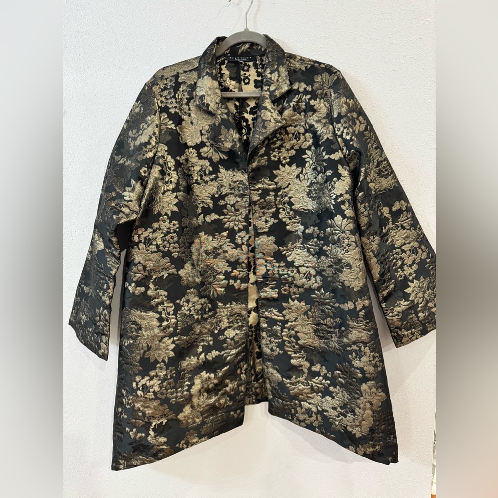 Ladies Bryn Walker Special Occasion Jacket. Size XL, Black w/Metallic Bronze